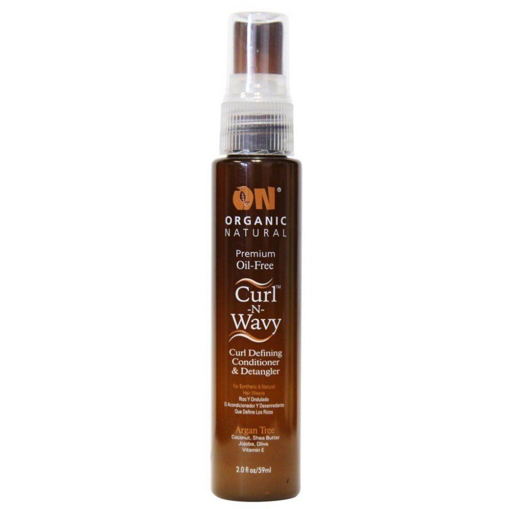 On Organic Natural Curl-N-Wavy Curl Defining Conditioner &amp; Detangler Argan Tree 2 oz