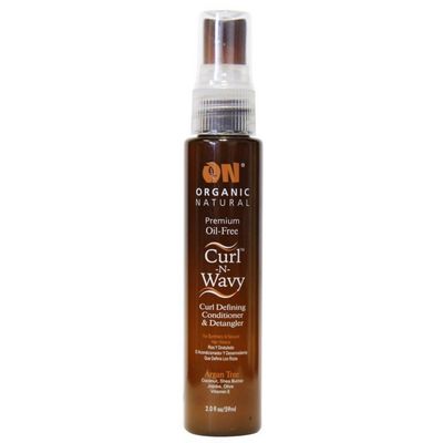 On Organic Natural Curl-N-Wavy Curl Defining Conditioner &amp; Detangler Argan Tree 2 oz