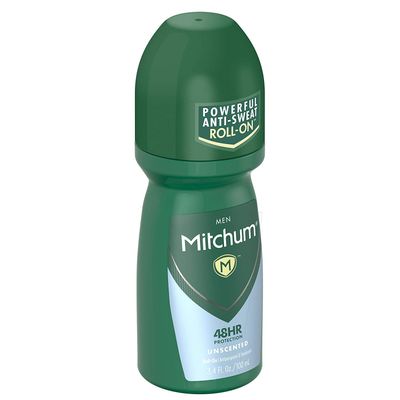 Mitchum Invisible Anti-Perspirant &amp; Deodorant Roll-On, Unscented 3.4 oz (Pack of 5)