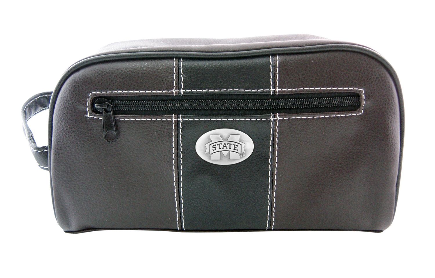 NCAA Mississippi State Bulldogs Zep-Pro Toiletry Concho Bag, Brown