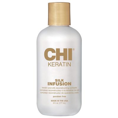 CHI Keratin Silk Infusion, Hydrating Hair Serum For Restoring Softness &amp; Shine, Helps Dry, Damaged Hair, Sulfate-free, 6 Oz