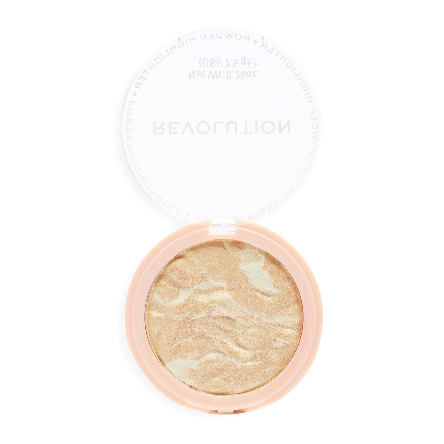 Revolution Beauty, Reloaded Pressed Powder Highlighter, Intensely Pigmented for a High Impact Dewy Finish, Raise The Bar, 0.22 Oz.