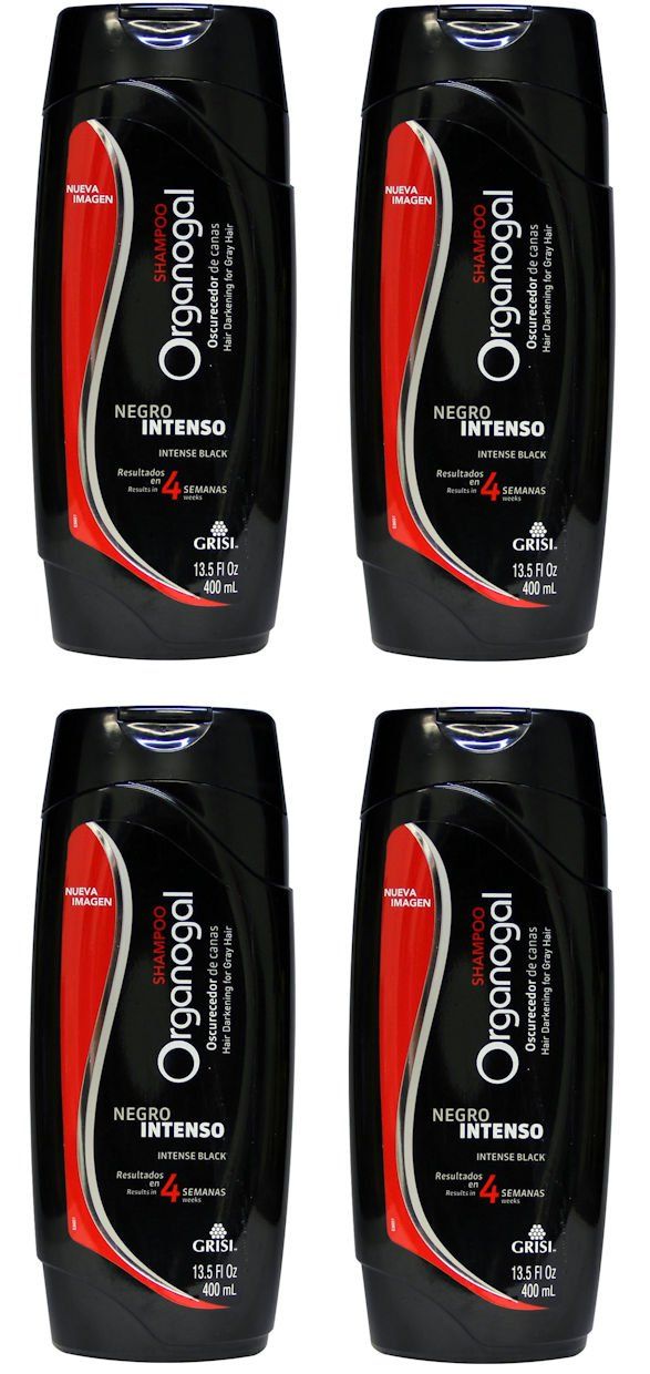 4 ORGANOGAL - NO MORE GREY OR WHITE HAIR NO ROOT PROBLEM GRISI ORGANOGAL SHAMPOO -