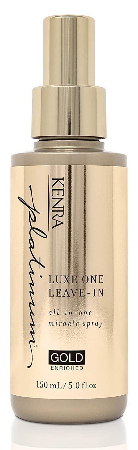 Kenra Platinum Luxe One Leave-In | All-In One Miracle Spray | Enriched with Precious Gold | Opulent Slip &amp; Shine | Thermal/Heat Protection | Medium To Coarse Hair | 5 fl. Oz