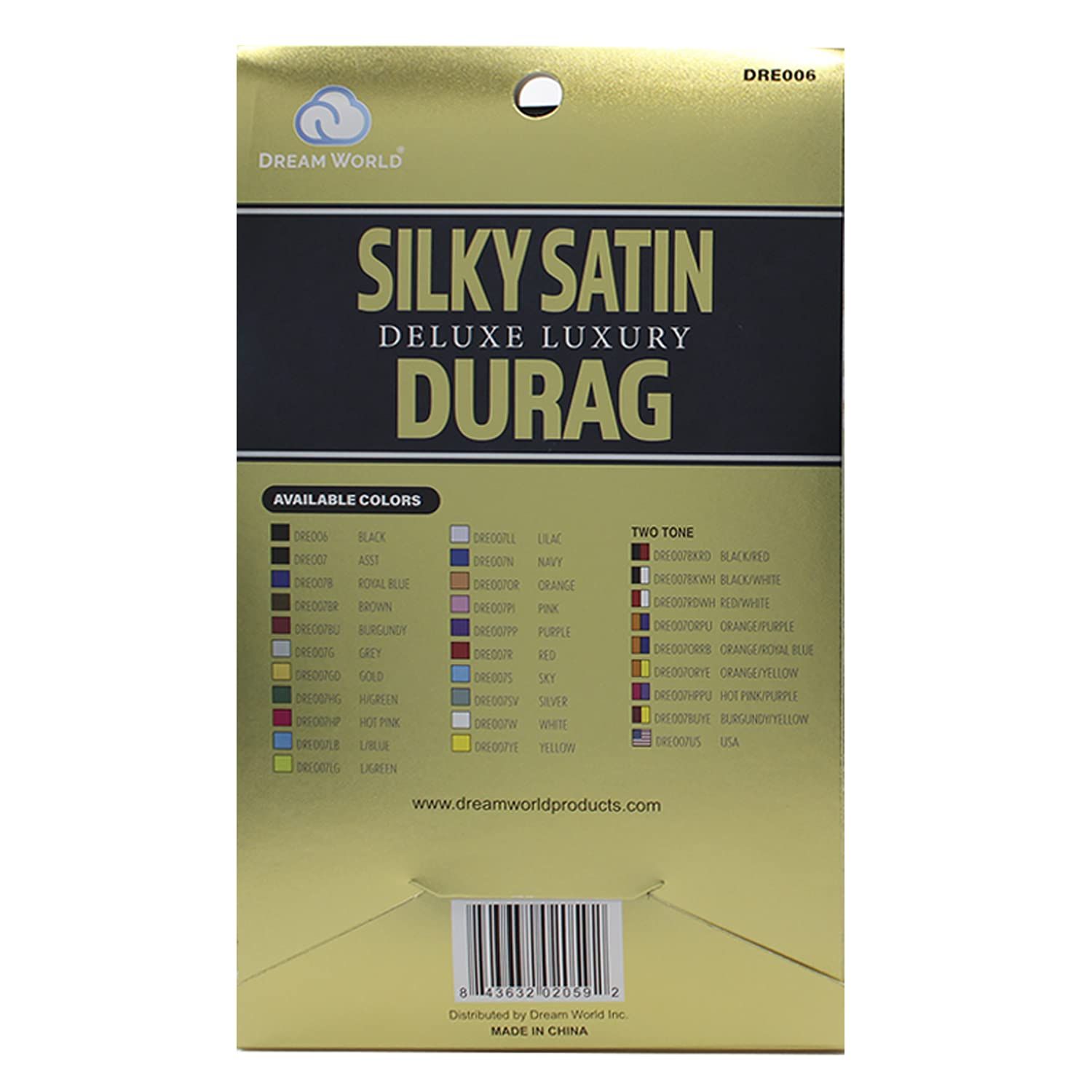 Dream Deluxe Du-Rag Smooth &amp; Thick Black