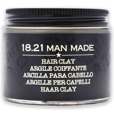 18.21 Man Made Hair Styling Product, 2oz. Original Sweet Tobacco Scent in Clay with Matte Finish