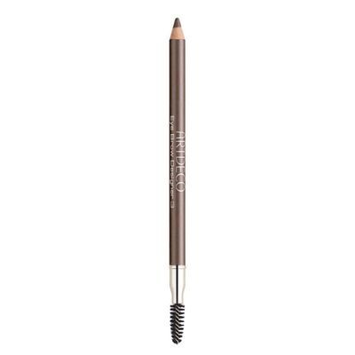 ARTDECO Eyebrow Designer - Medium Dark - Refines Eyebrows &amp; Fills in Gaps - Integrated Brush for Optimal Blending - Dual-Sided - Pencil can be Sharpened - Eyebrow Pencil - Eye Makeup - Vegan - 0.03 Oz