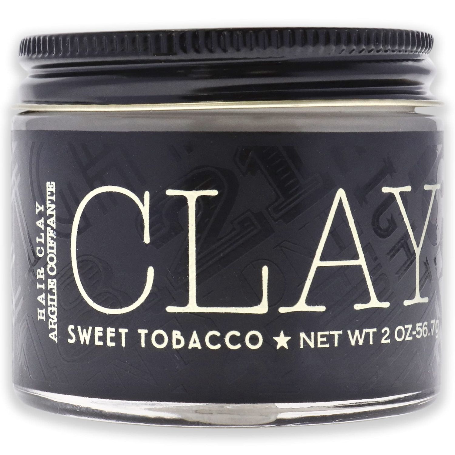 18.21 Man Made Hair Styling Product, 2oz. Original Sweet Tobacco Scent in Clay with Matte Finish