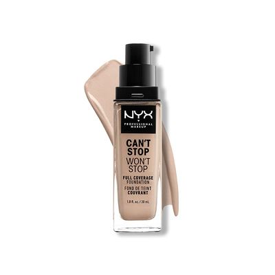 NYX PROFESSIONAL MAKEUP Can&#39;t Stop Won&#39;t Stop Foundation, 24h Full Coverage Matte Finish - Porcelain