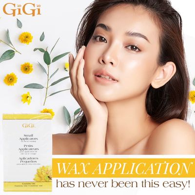 GiGi Small Wax Applicators for Facial Hair Waxing/Hair Removal, 100 Count (Pack of 1)