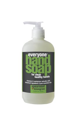 Everyone Liquid Hand Soap, 12.75 Ounce (Pack of 1), Spearmint and Lemongrass, Plant-Based Cleanser with Pure Essential Oils