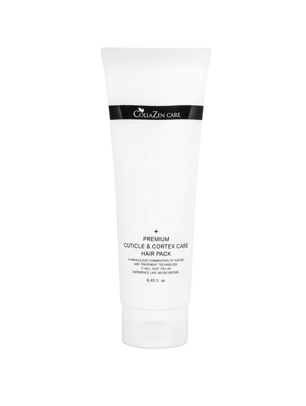 CollaZen Care Premium Cuticle and Cortex Care Hair Pack (Deep Conditioner) 8.45 Ounce. For All Hair Types. Made in Korea. Contains Peptides. No Animal Testing.