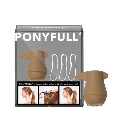 Kitsch PONYFULL Hair Volumizer Tool - Adds Lift and Style To Your Ponytail | Hair Bun Maker for Women | Includes 3 No Snag Elastic Ties- Ideal for Daily Use or Any Ocassion - (Blonde)