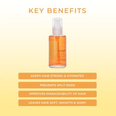 Fanola Nourishing Restructuring Fluid Crystals Hair Serum Detangles, Adds Shine, And Prevents Split Ends For Curly, Frizzy And Permed Hair 3.38oz