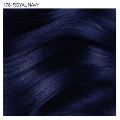 Adore Semi Permanent Hair Color - Vegan and Cruelty-Free Blue Hair Dye - 4 Fl Oz - 178 Royal Navy (Pack of 1)
