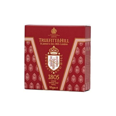 Truefitt &amp; Hill Luxury Shaving Soap Refill for Acacia Wood Bowl - 1805 - Hydrating, Rich Lather for a Closer, Smoother Shave, Gentle on Sensitive Skin, Perfect for Refills - 3.3 oz