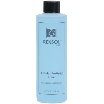 REXSOL Cellular Purifying Toner Normal/Oily and Oily Skin | Contains pure Vitamin E | Lavender, Rosemary &amp; Algae Extract | Absorbs excess oils, refines pores &amp; helps skin growing. (240 ml / 8 fl oz)