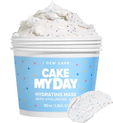 I DEW CARE Wash Off Face Mask - Cake My Day | Hydrating, Refreshing for Dry Skin with Hyaluronic Acid, Korean Face Mask Skin Care for Face, 3.38 Oz