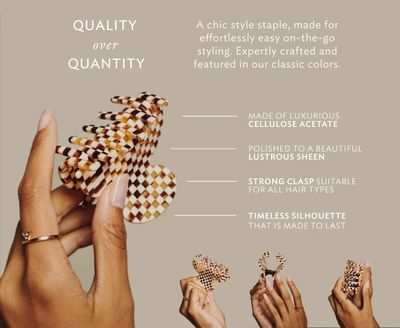 France Luxe Mini Couture Jaw - Onyx