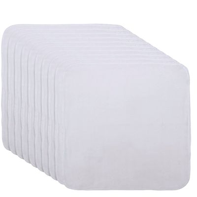 Organic Cotton Facial Cleansing Cloths- Set of 10 Reusable &amp; Washable Muslin Makeup Remover Muslin Face Cloth - Cotton Facial Exfoliator - Muslin Cloth Makeup Remover Wipes - Extremely Soft
