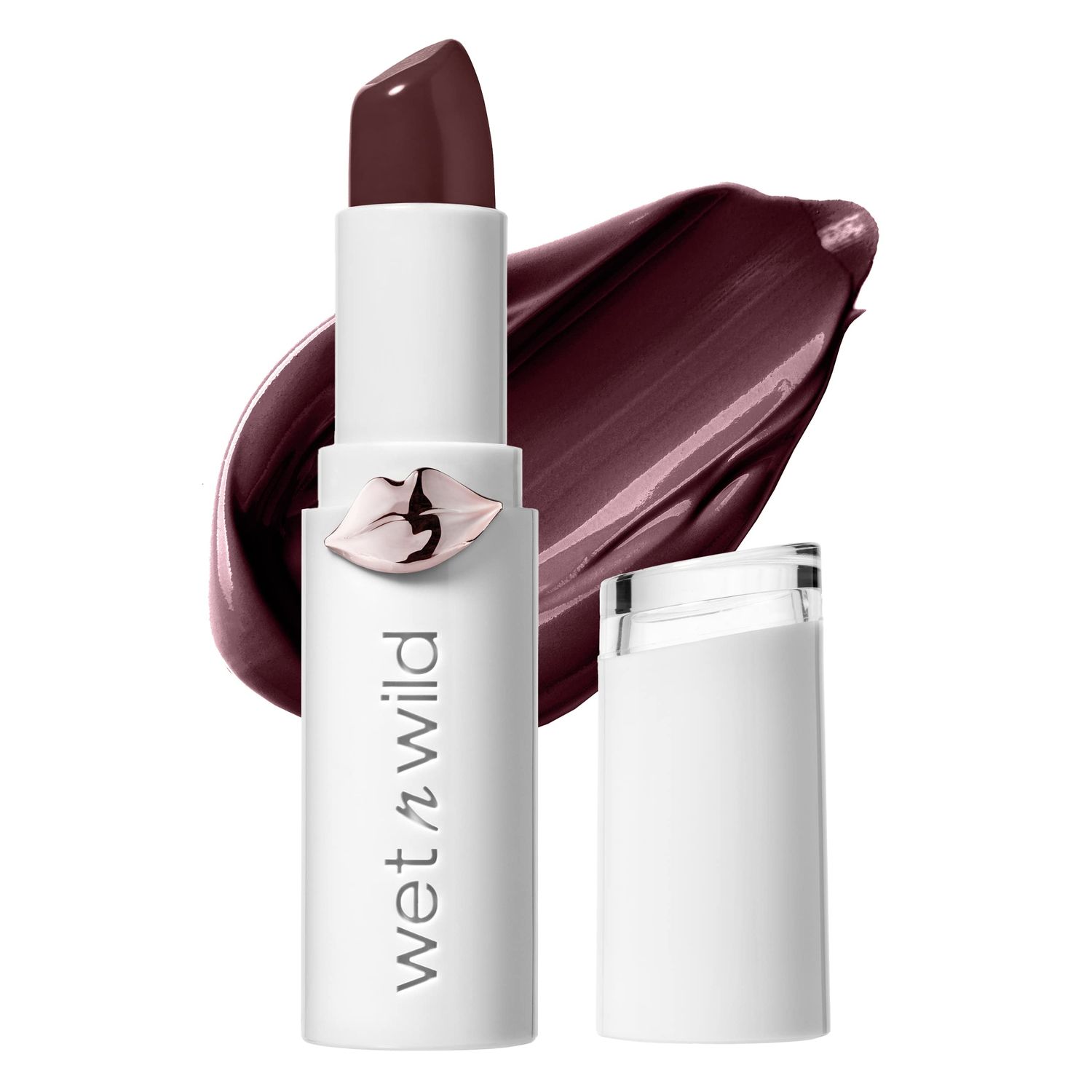 wet n wild Mega Last High-Shine Lipstick Lip Color, Infused with Seed Oils For a Nourishing High-Shine, Buildable &amp; Blendable Creamy Color, Cruelty-Free &amp; Vegan - Sangria Time