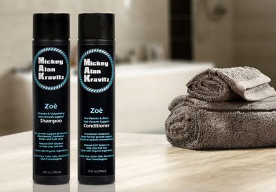 Zoe Vitamin, Volumizing Hair growth Shampoo + Pro-Vitamin, Shine Conditioner. With Biotin & natural DHT blockers to help stop hair loss and promote faster hair growth. (shampoo & conditioner)