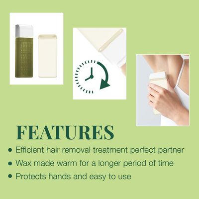 Clean + Easy Thermo Sleeve Roll On Wax Holder for Refill Cartridges, Wax Applicator Insulator, For Professional and Personal Use, 1 pc