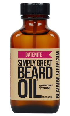 Simply Great Beard Oil - DATENITE Scented Beard Oil - Beard Conditioner 3 Oz Easy Applicator - Natural - Vegan and Cruelty Free Care for Beards - America&#39;s Favorite