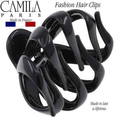 Camila Paris AD705 French Octopus Hair Clip for Women Thick Hair for Long Curly Wavy Hair, Girls Hair Claw Clips, Durable Styling Big Claw Clip for Thick Hair, Strong Hold No Slip Grip, Made in France