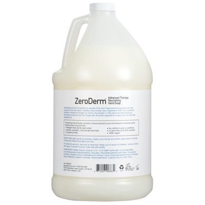 Ginger Lily Farms Botanicals ZeroDerm Advanced Therapy Nourishing Liquid Hand Soap Refill 100% Vegan Cruelty-Free Fragrance-Free, Unscented, 128 Fl Oz