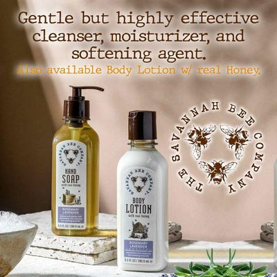 Savannah Bee Company Liquid Hand Soap - Natural Hand Soap with Essential Oils