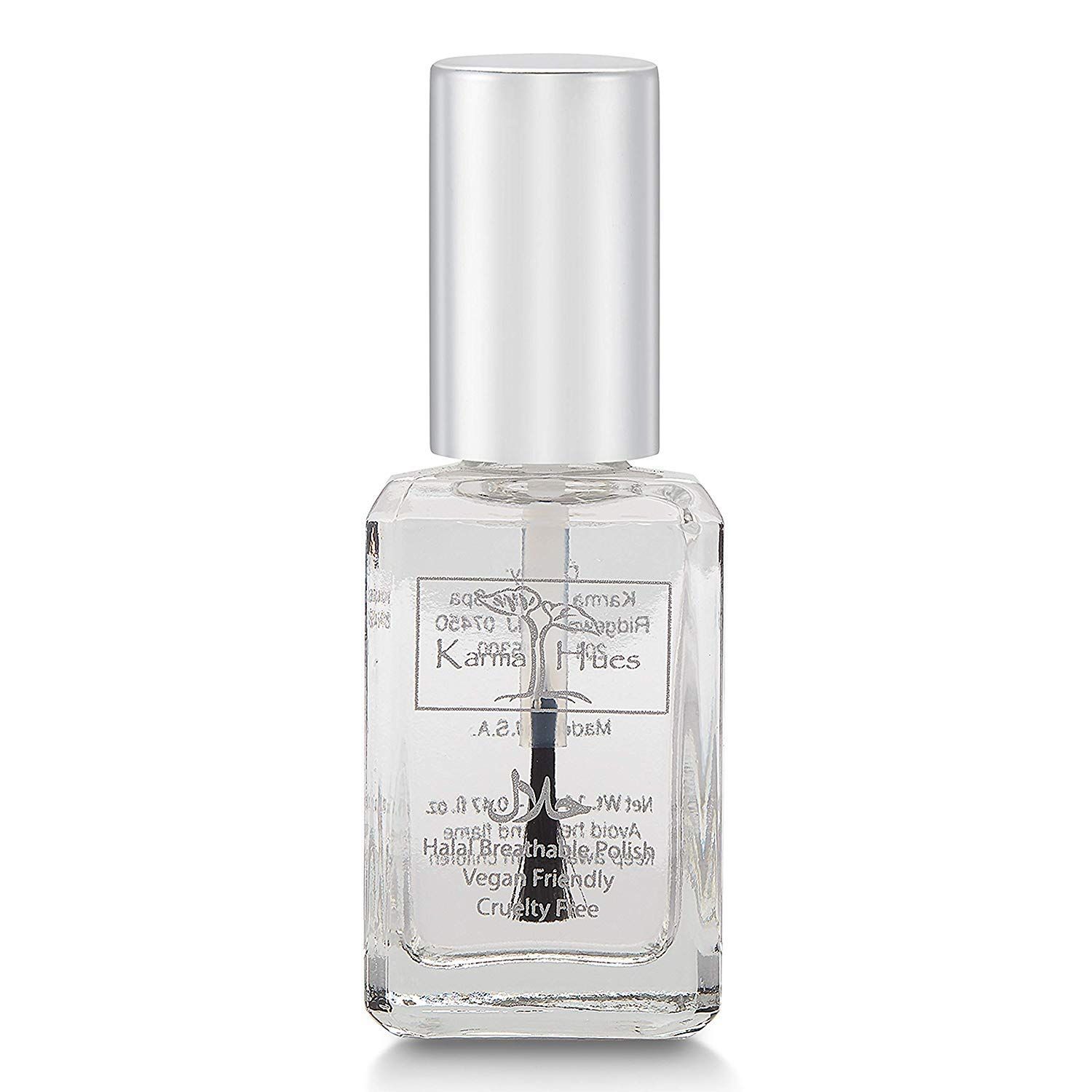 Karma Halal Certified Nail Polish- Truly Breathable Cruelty Free and Vegan - Oxygen Permeable Wudu Friendly Nail Enamel (Breathable Top Coat - ANASTASIA)