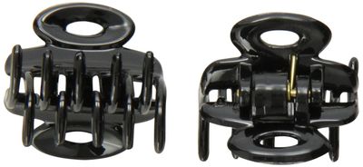 Caravan Mini Oval Cutie Top With Patent Covered Springs Black Pair