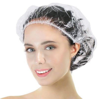 Years Calm 30PCS Disposable Shower Caps, Clear Shower Caps for Travel, large Plastic Hair Caps for Women, Home Use, Hotel (30PCS large Size 20.5&quot;