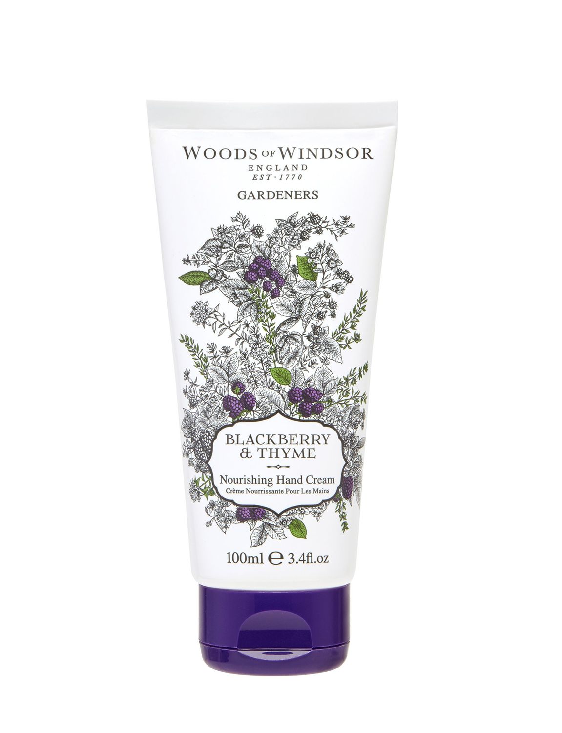 Woods of Windsor Blackberry and Thyme Nourishing Hand Cream, 100 ml