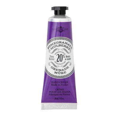 La Chatelaine 20% Shea Butter Hand Cream Travel Size, Organic Argan Oil, Moisturizing, Nourishing, Repairing, Extra-Rich Hand Lotion, Made in France, Paraben Free, 1 oz / 30ml (Pomegranate Mulberry)