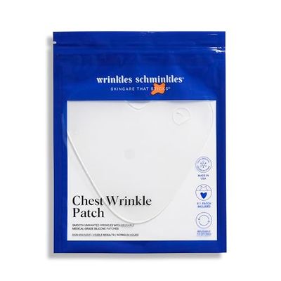 Wrinkles Schminkles Chest Wrinkle Patch - Reusable Silicone Smoothing Pads for Cleavage &amp; Body, Reduce Wrinkles &amp; Stretch Marks, Sensitive Formulated, Secret to Radiant Skin (1 Pack)