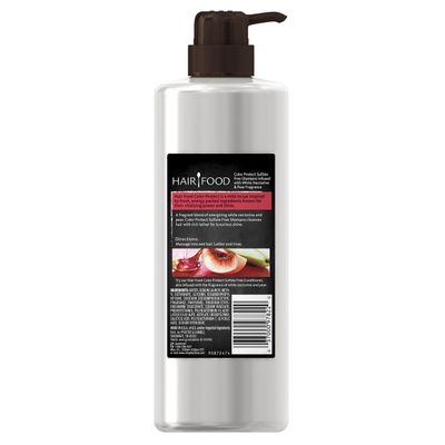 Hair Food Sulfate Free Color Protect Shampoo with White Nectarine &amp; Pear Fragrance, 17.9 Fluid Ounce