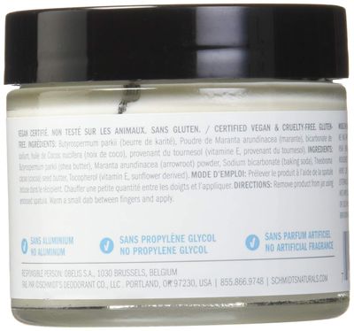 Schmidt's Natural Deodorant, Fragrance-Free, 2 Ounce