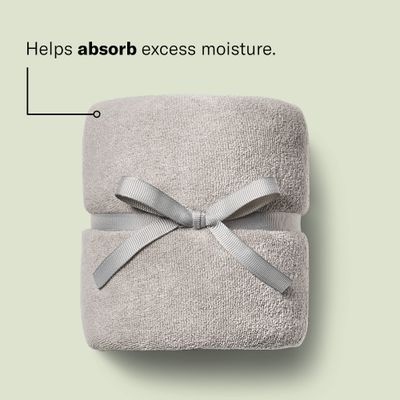 DevaCurl Microfiber Anti-Frizz Hair Towel | Gently Dries | Gray