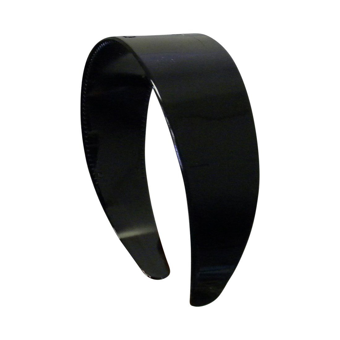 2 Inch Hard Plastic Headband with Teeth Women and Girls wide Hair band (Black)