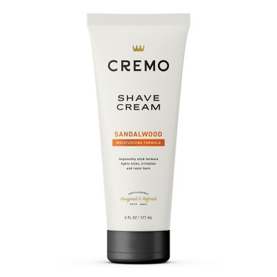 Cremo Shaving Cream, Barber Grade Sandalwood Shave Cream, Astonishingly Superior Ultra-Slick Shaving Cream for Men, Fights Nicks, Cuts and Razor Burn, 6 Fl Oz