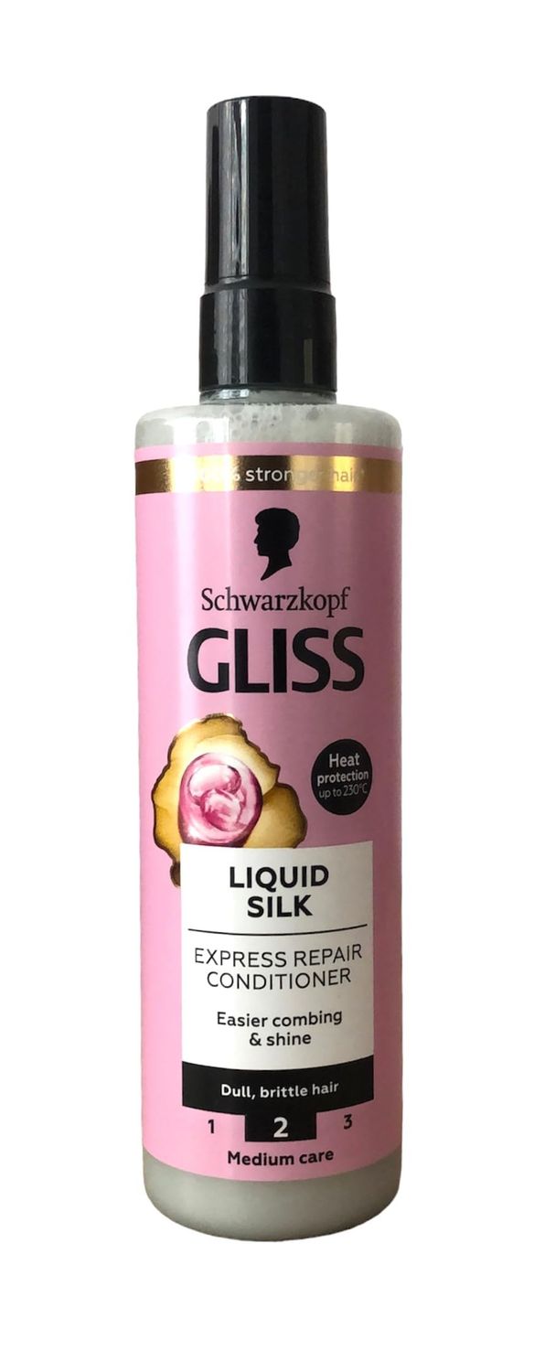 Gliss Kur Liquid Silk Express Repair Conditioner Spray 200ml / 6.7 Fl. Oz.