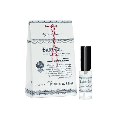 Barr-Co. Original Scent Mini Perfume Spray, Creamy Vanilla Scent with Oat &amp; Vetiver, Concentrated Perfume Oil for Women, Travel Size, 0.25 fl oz