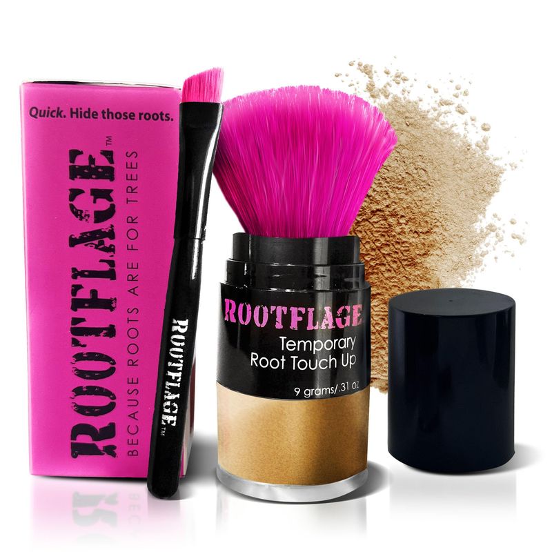 Rootflage Root Touch Up Powder Sun Kissed Hair Powder - Instant Golden Shimmery Blonde Powder Temporary Root Touch Up Powder, Hair Touch Up Powder for Roots, Hairline Filler, Hair Cover Up Root Powder