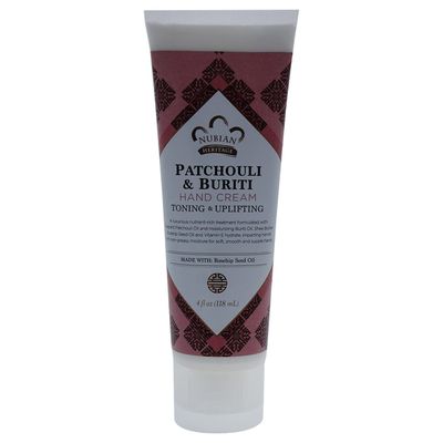 Nubian Heritage Patchouli &amp; Buriti Hand Cream, 4 Ounce