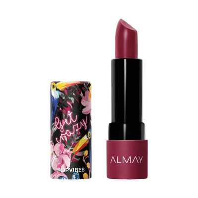 Almay Lipstick with Vitamin E Oil &amp; Shea Butter, Matte Finish, Hypoallergenic, Get Crazy, 0.14 Oz