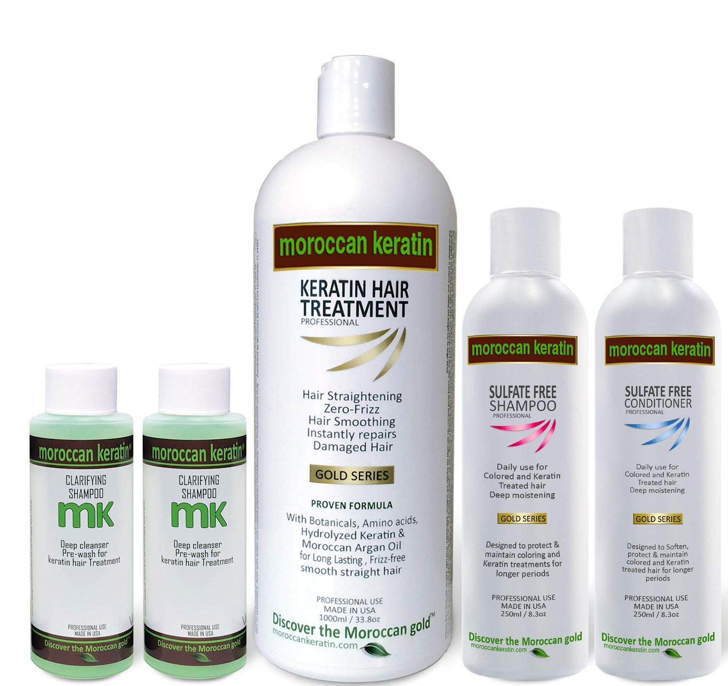 Moroccan Keratin Most Effective Brazilian Keratin Hair Treatment XL VALUE SET 1000ML Professional Salon formula Shipping Available Worldwide