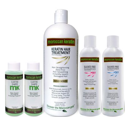 Moroccan Keratin Most Effective Brazilian Keratin Hair Treatment XL VALUE SET 1000ML Professional Salon formula Shipping Available Worldwide
