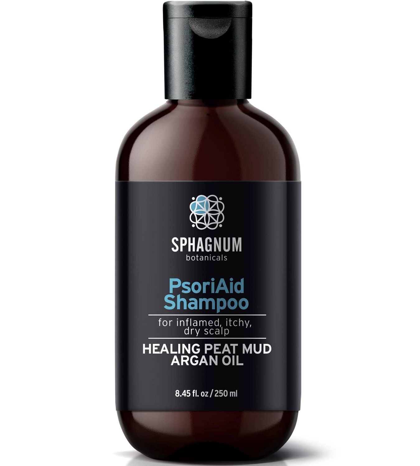Sphagnum Botanicals Psoriasis Shampoo - Peat Mud &amp; Fulvic Acid Therapy for Itchy and Red Scalp Treatment. No Coal Tar. 8.45 Oz